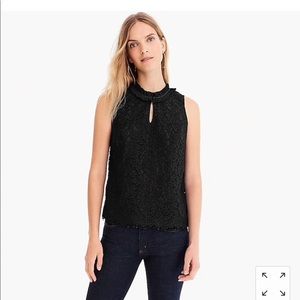 Gorgeous j crew black lace top